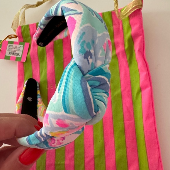 LELE SADOUGHI X LILLY PULITZER Rainforest Retreat Slim Knotted Headband - Picture 3 of 10